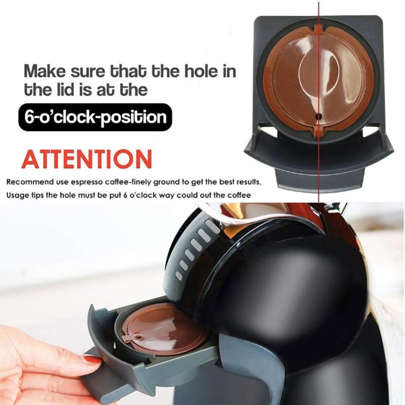 3/5/6PCS coffee capsule nestle dolce gusto capsule nespresso refillable capsule coffee filter reusable cafe tools Fast delivery GreatEagleInc