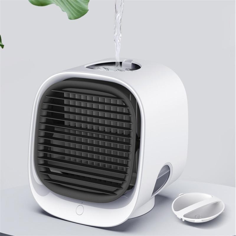 Mini Portable Air Conditioner Multi-function Humidifier Purifier USB Desktop Air Cooler Fan with Water Tank Home 5V GreatEagleInc