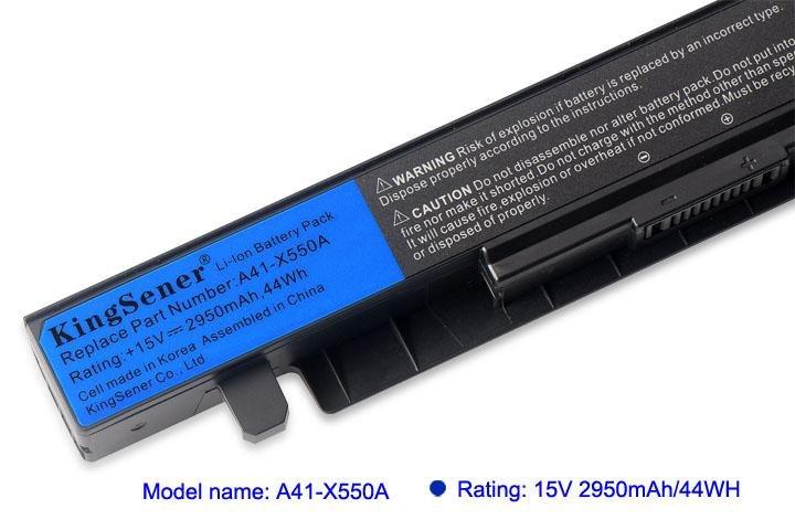 Kingsener Laptop Battery For Asus A41-X550A X550C X452E X450L X550 A450 A550 F450 R409 R510 X450 F550 F552 K450 K550 P450 GreatEagleInc