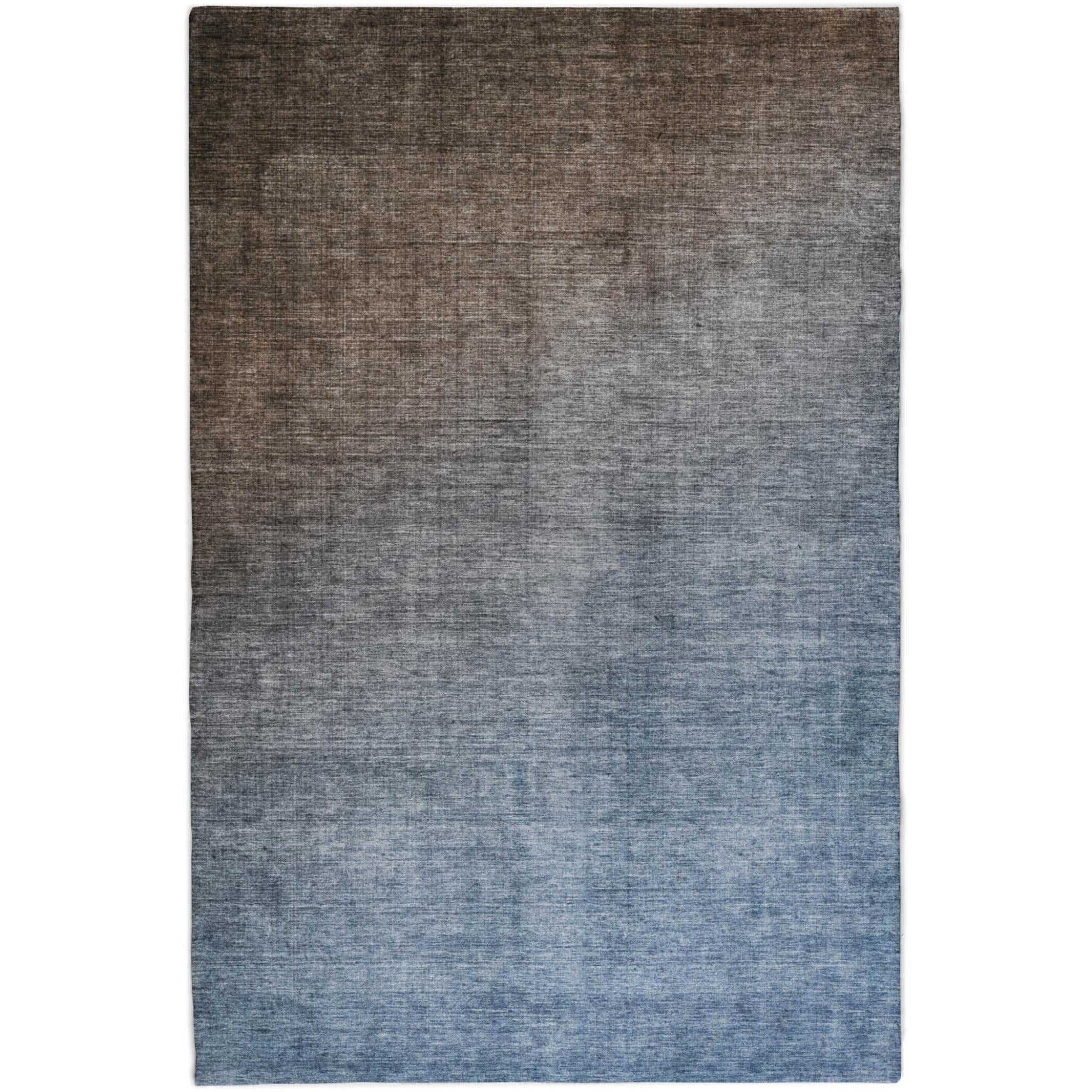 10' X 14' Chocolate And Taupe Ombre Shag Washable Area Rug With UV Protection - Home & Garden