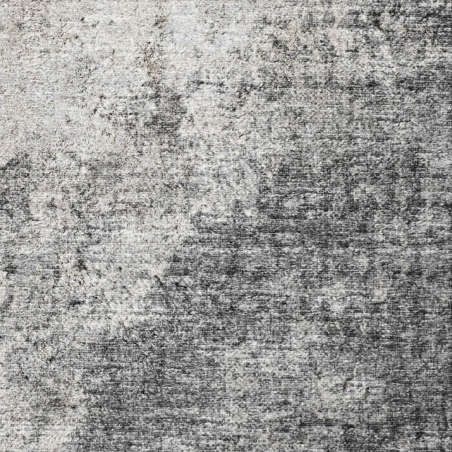 5' X 8' Black And Chocolate Abstract Shag Washable Area Rug With UV Protection - Home & Garden