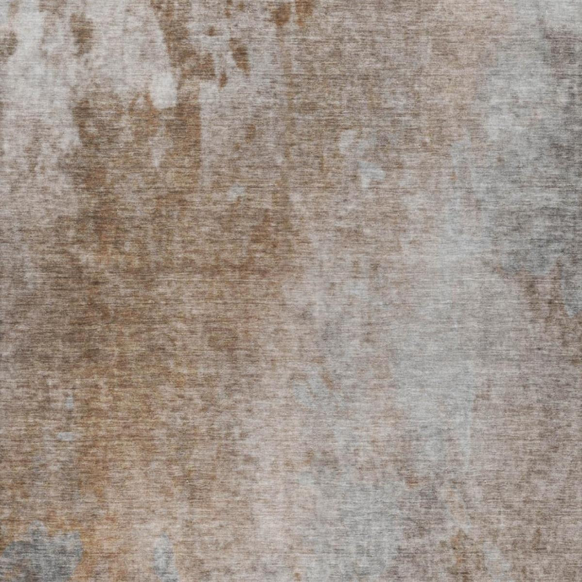 10' X 14' Brown And Beige Abstract Shag Washable Area Rug With UV Protection - Home & Garden