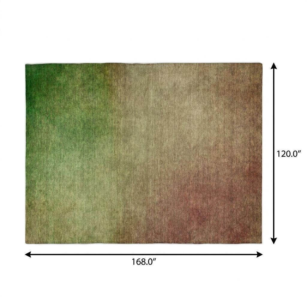 10' X 14' Blush And Taupe Ombre Shag Washable Area Rug With UV Protection - Home & Garden