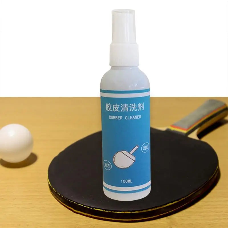 1 Bottle 100ml Table Tennis Rubber Cleaner Spray Type Anti-aging Rubber Care Cleaning Detergent Table Tennis Accessories
