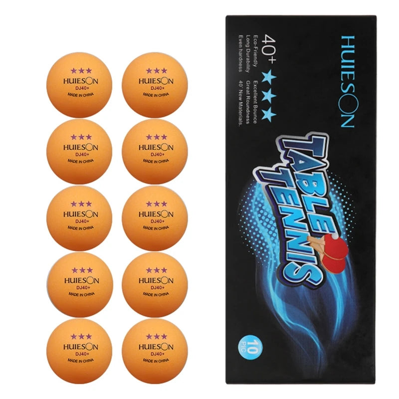 10 Counts 3-Star 40+ Premium ping pong Balls Advanced Practice Table Tennis Ball ABS Materal Traning Ball for Practice