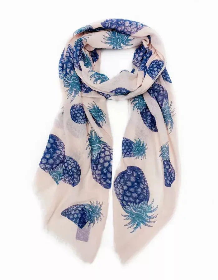 100% Cotton -Pineapple Scarf JC Sunny Fashion