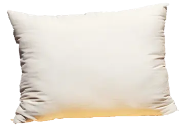 100% GOTS Organic Cotton Pillow w/zip White Lotus Home