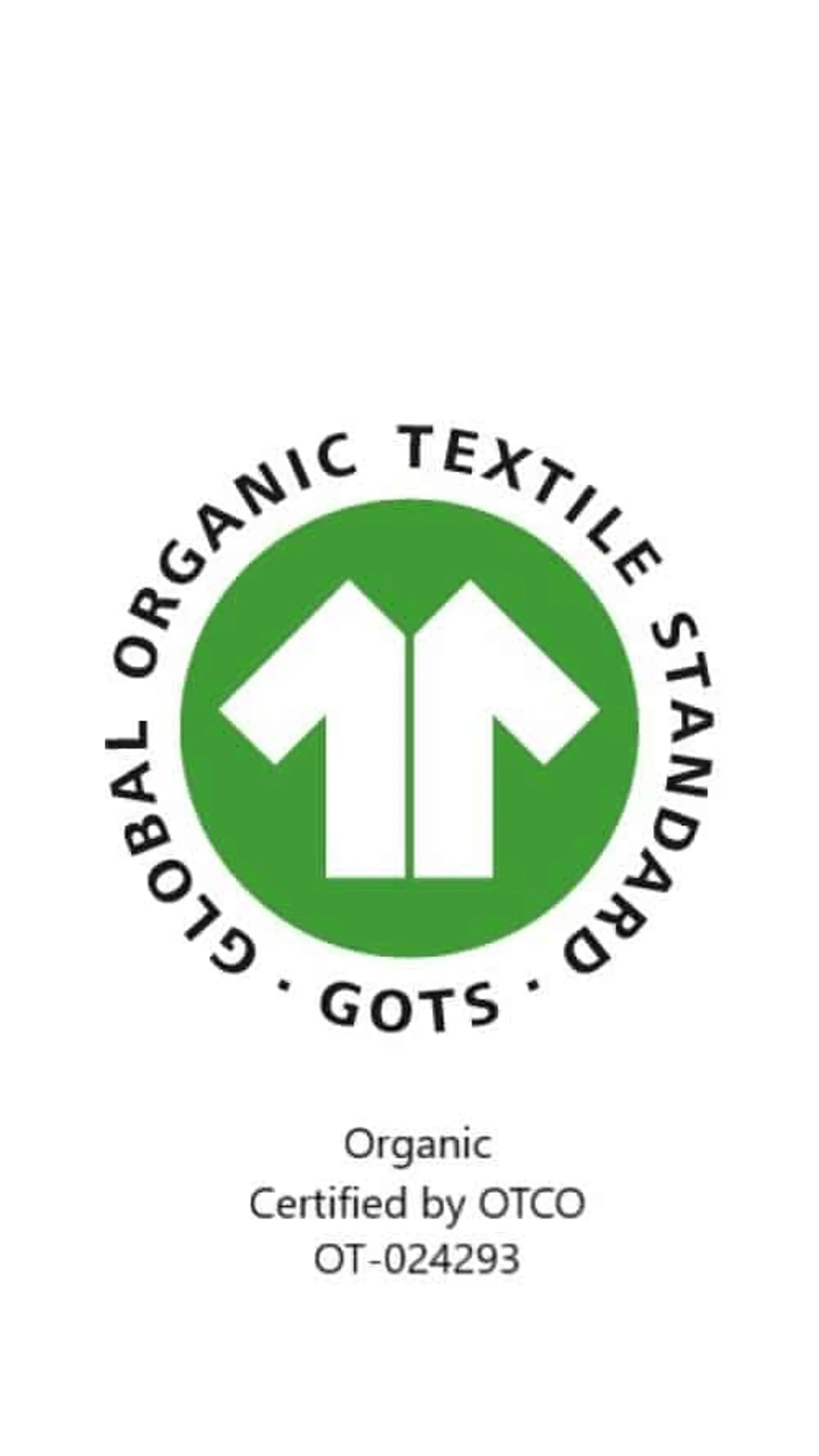 100% GOTS Organic Cotton Pillow w/zip White Lotus Home