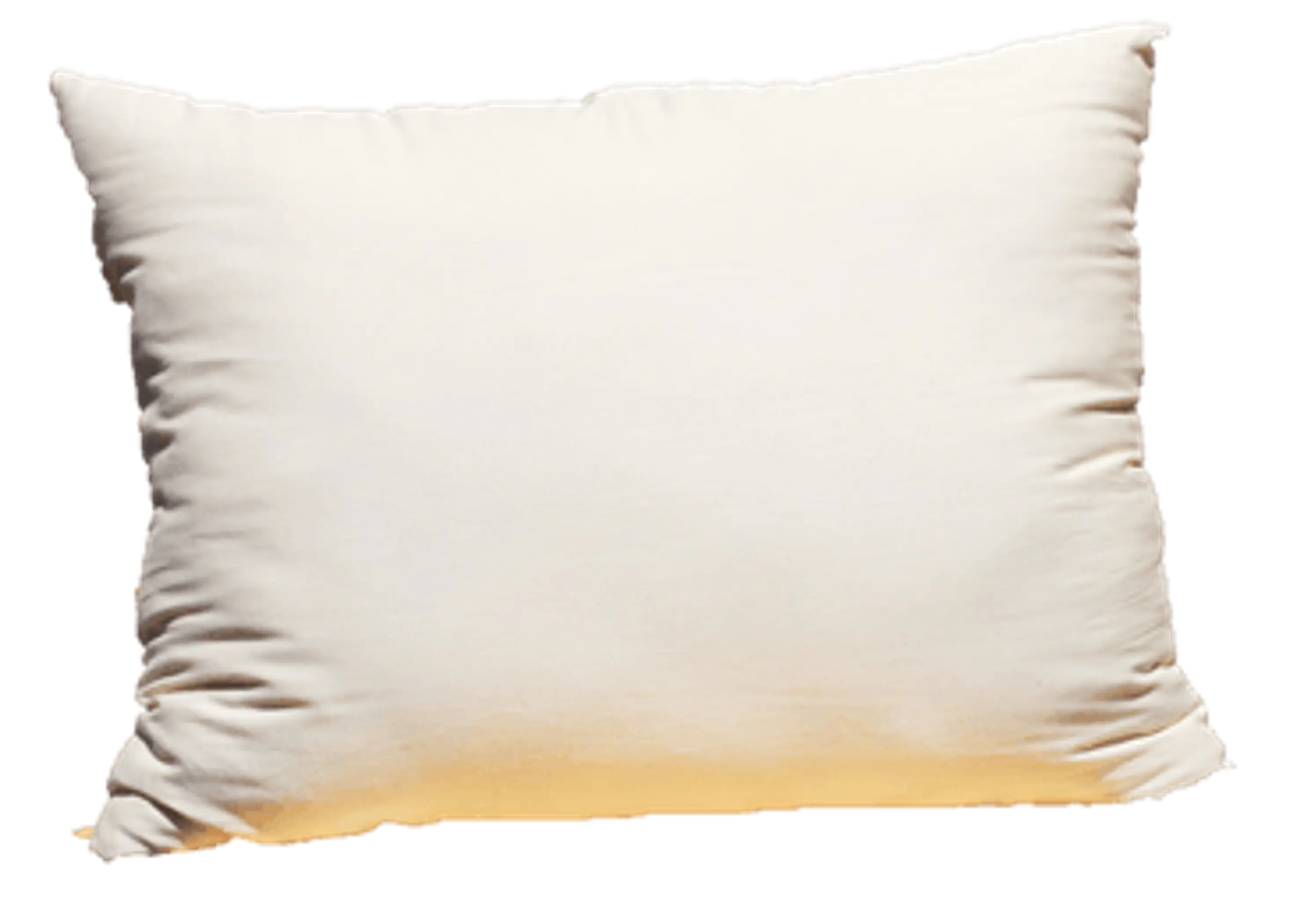 100% GOTS Organic Cotton Pillow w/zip White Lotus Home