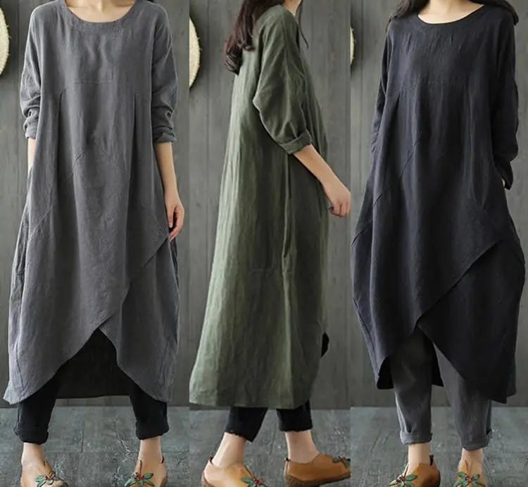 100% Linen Dress Maxi Dress Own Design Style 17 Pawsome Pet