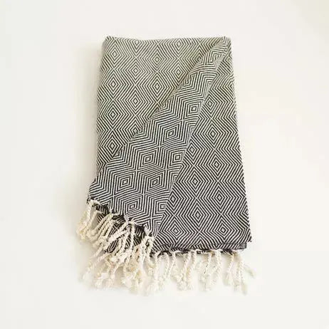 100% Turkish Cotton Handwoven Throw Blankets MIKE & Co. NEW YORK