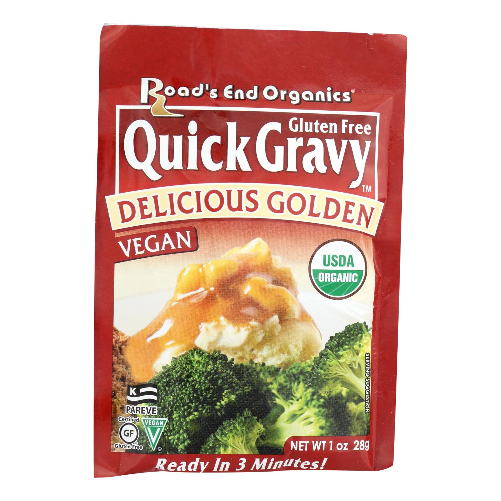 Road's End Organics Gravy Mix - Organic - Golden - 1 Oz - Case Of 12 - GreatEagleInc
