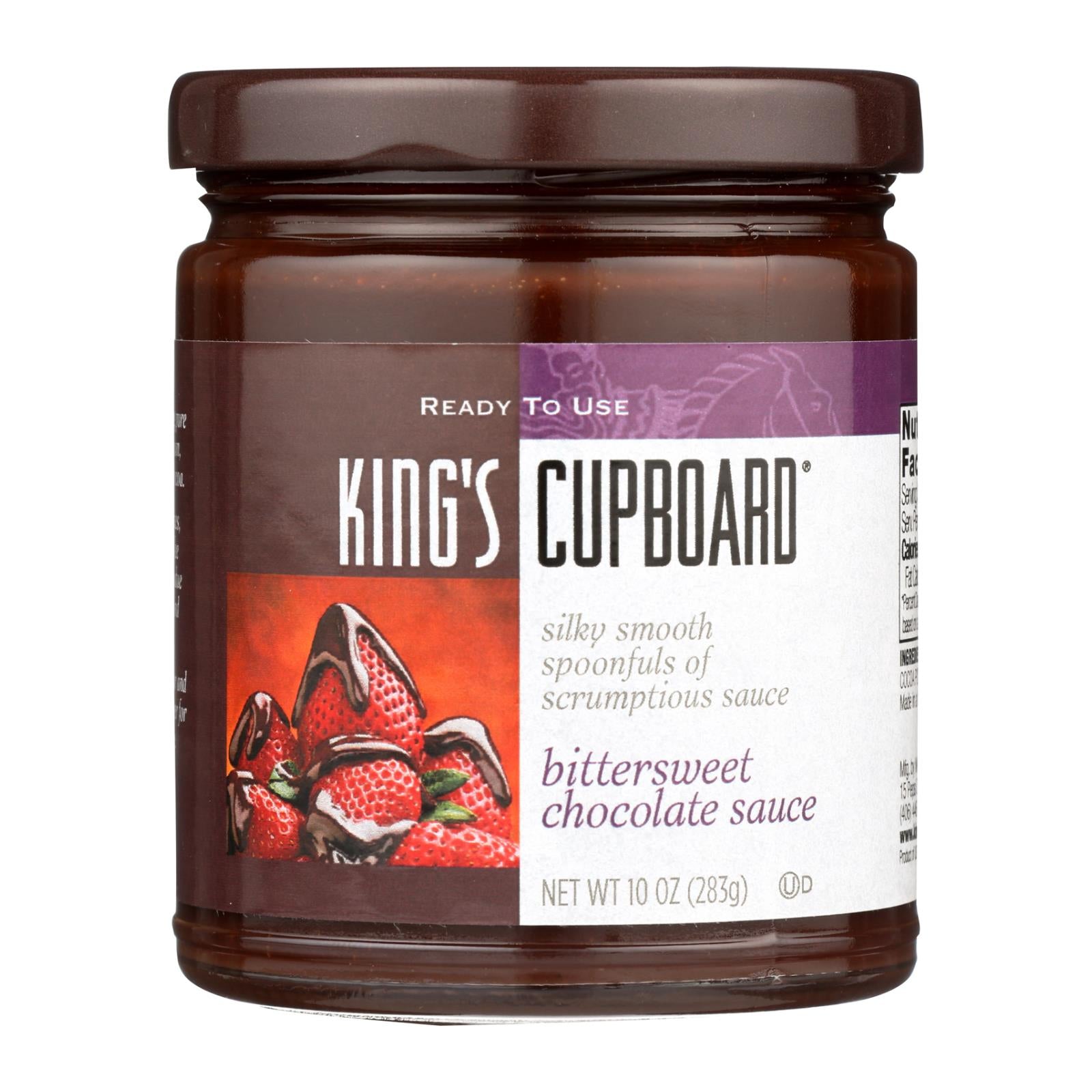 The King's Cupboard Dessert Sauces - Bittersweet Chocolate - Case Of 12 - 10.4 Oz. - GreatEagleInc