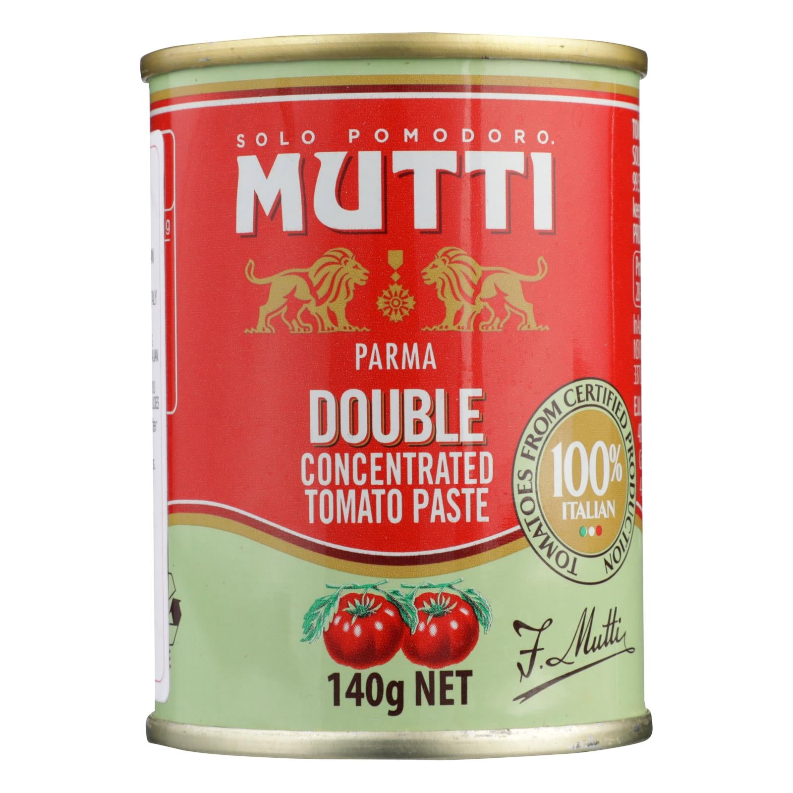 Solo Pomodoro Mutti Parma, Double Concentrated Tomato Paste - Case Of 12 - 4.9 Oz - Home & Garden