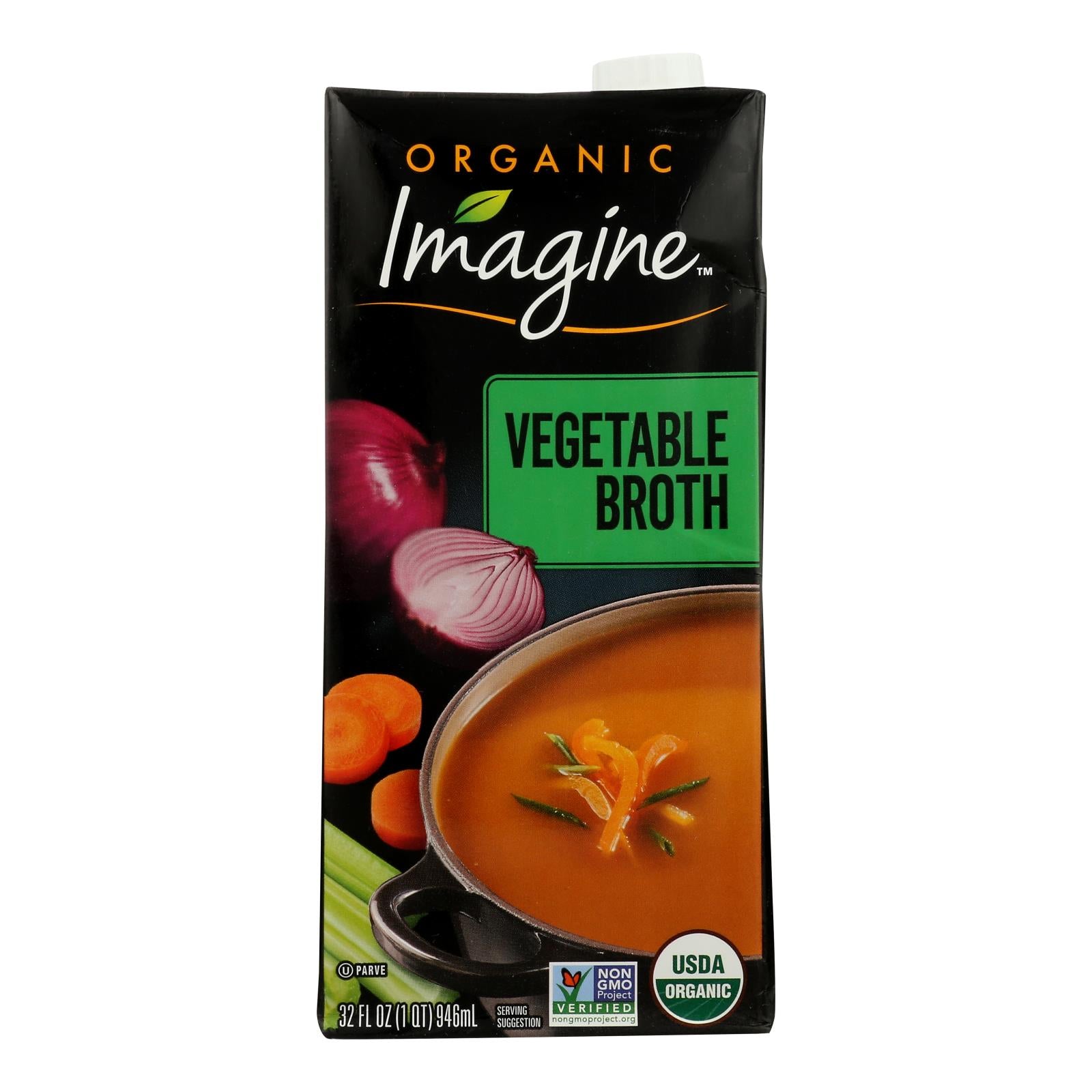 Imagine Foods - Broth Vegetable - Case Of 6-32 Fz - GreatEagleInc