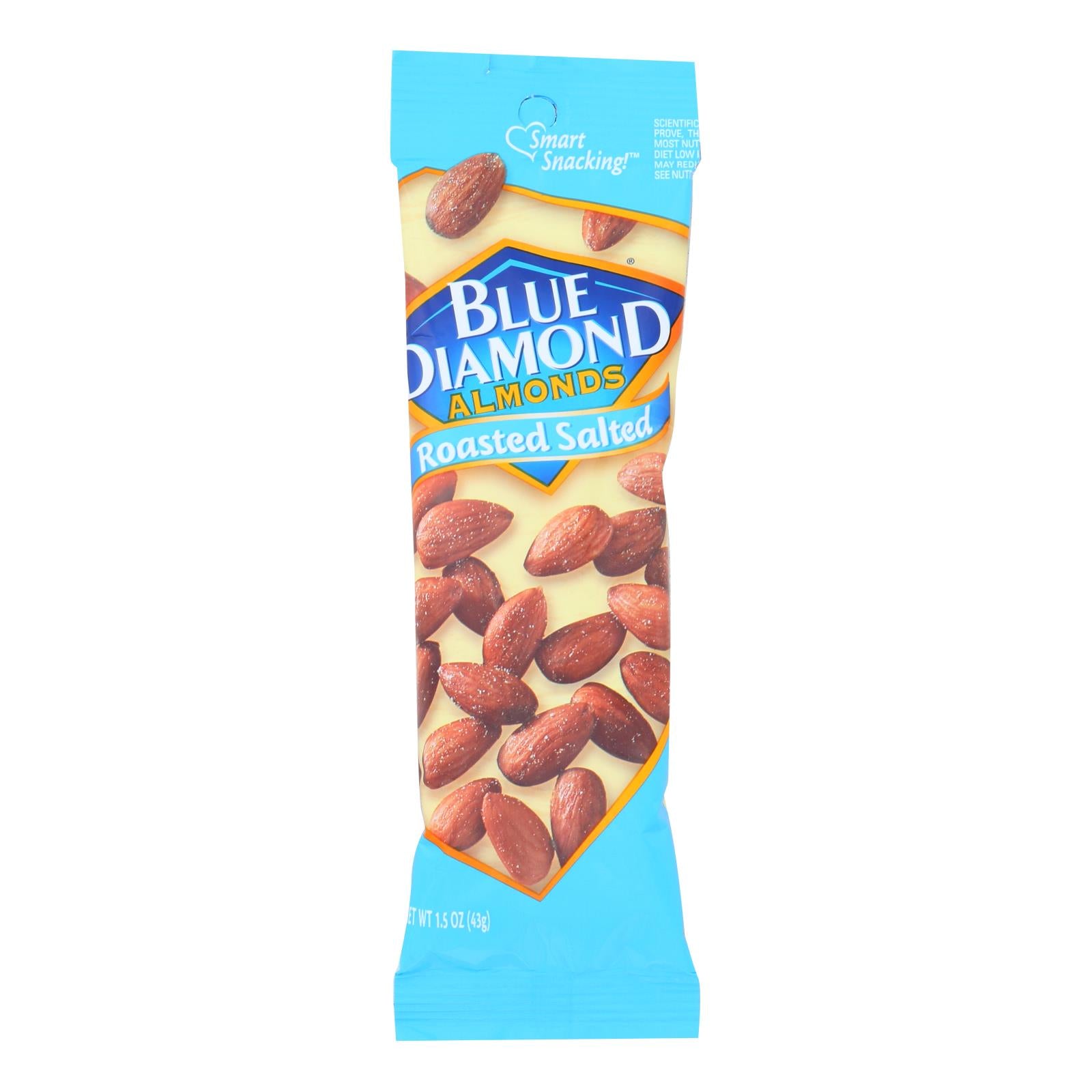 Blue Diamond - Almonds Roasted Salted Ss - Case Of 12 - 1.5 Oz - Home & Garden
