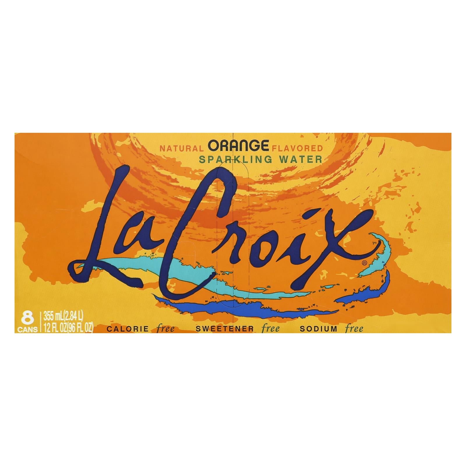 Lacroix - Sparkling Water - Orange - Case Of 3 - 8/12 Fl Oz. - GreatEagleInc