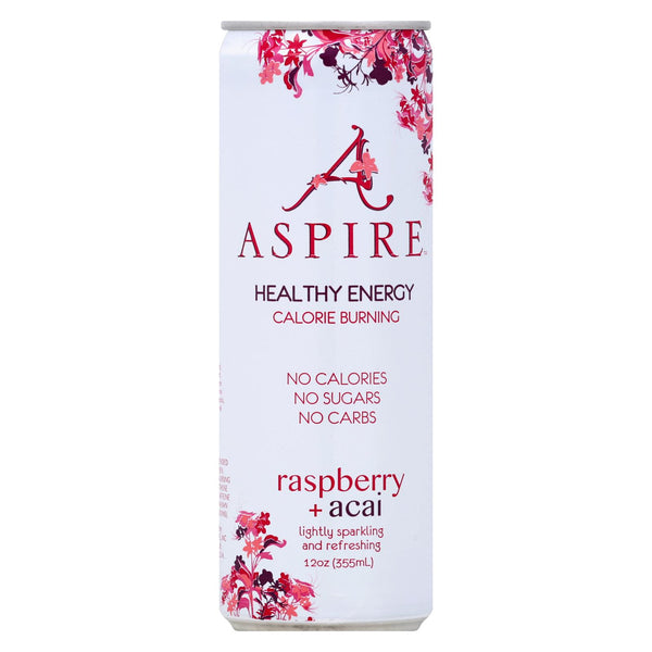 Aspire Healthy Energy - Sparkling Raspberry Acai - Case Of 12 - 12 Oz - GreatEagleInc