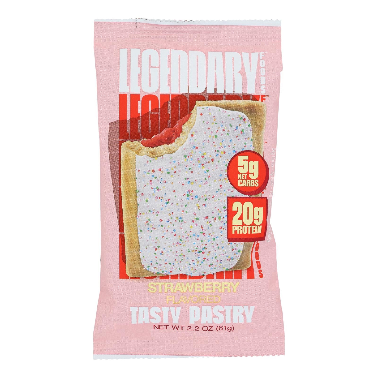 Legendary Foods - Tstr Pastry Strawberry - Case Of 10-2.2 Oz - GreatEagleInc
