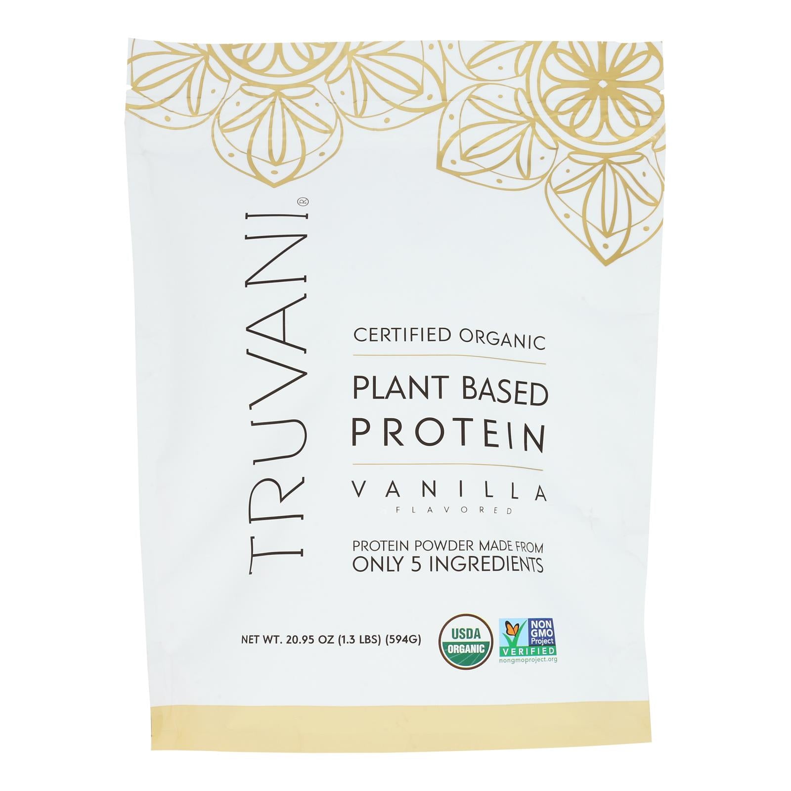 Truvani - Protein Powder Vanilla - 1 Each-20.95 Oz - GreatEagleInc