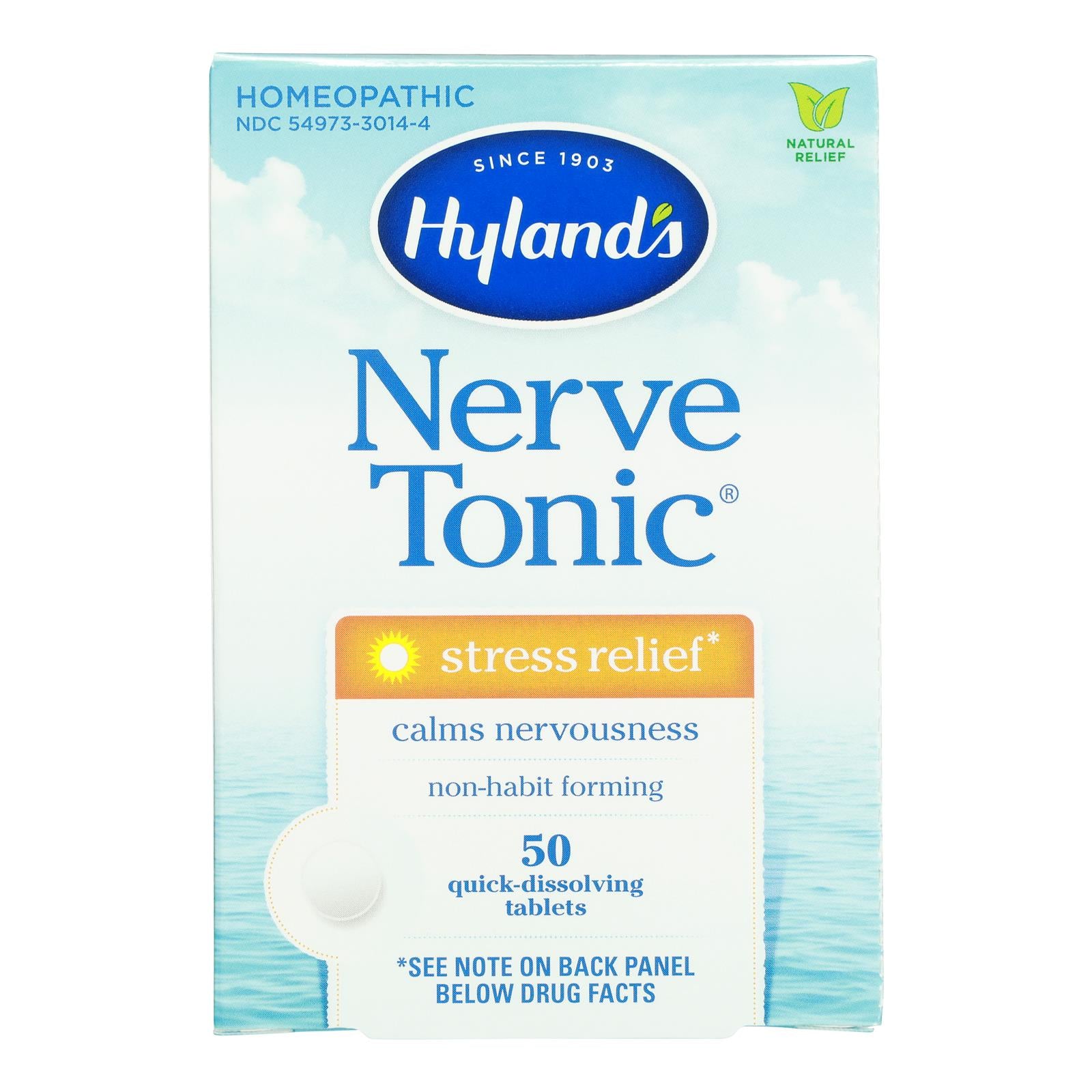 Hyland's - Nerve Tonic Tablets - 1 Each-50 Tab - GreatEagleInc