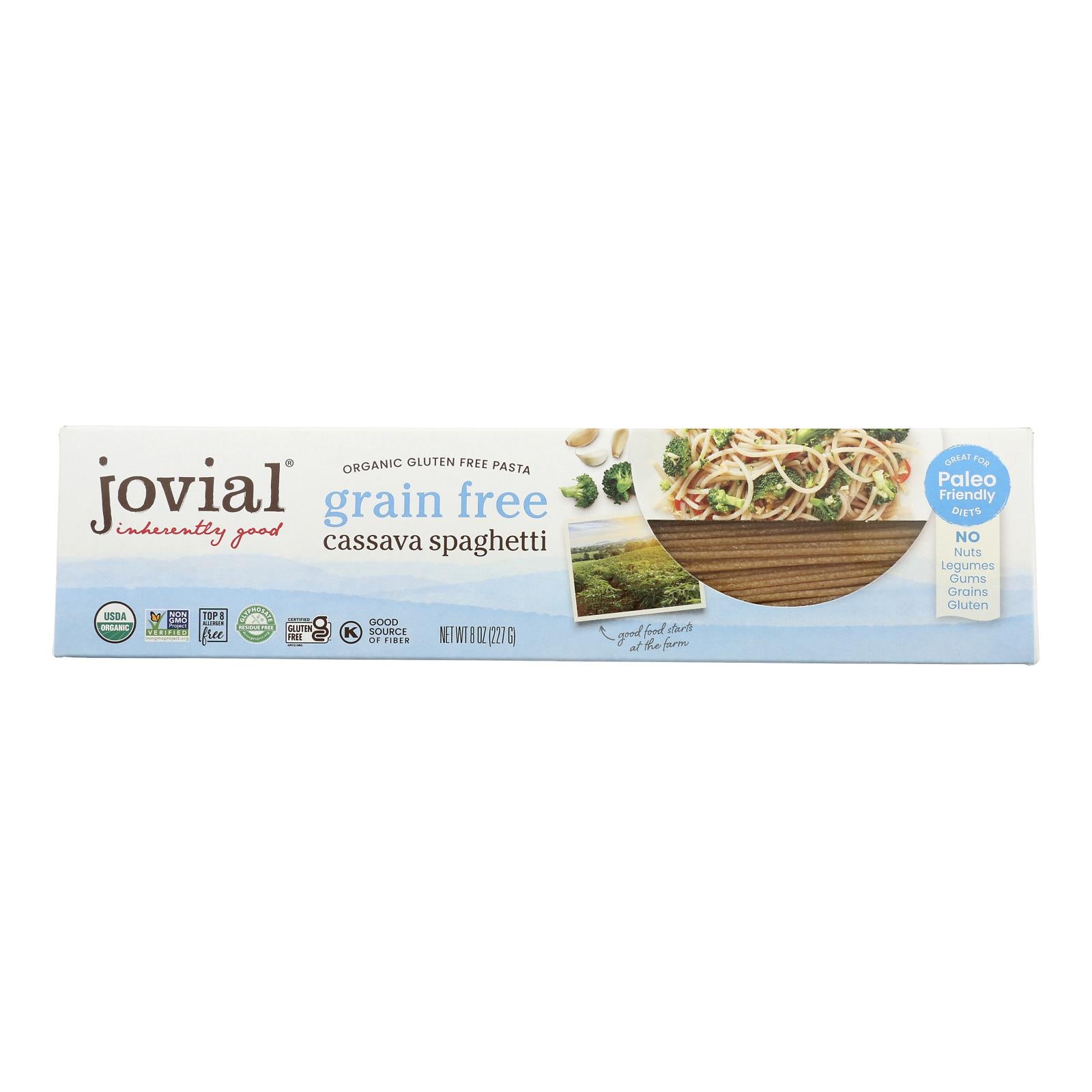 Jovial - Pasta Organic Cassava Spagett - Case Of 12-8 Oz - GreatEagleInc