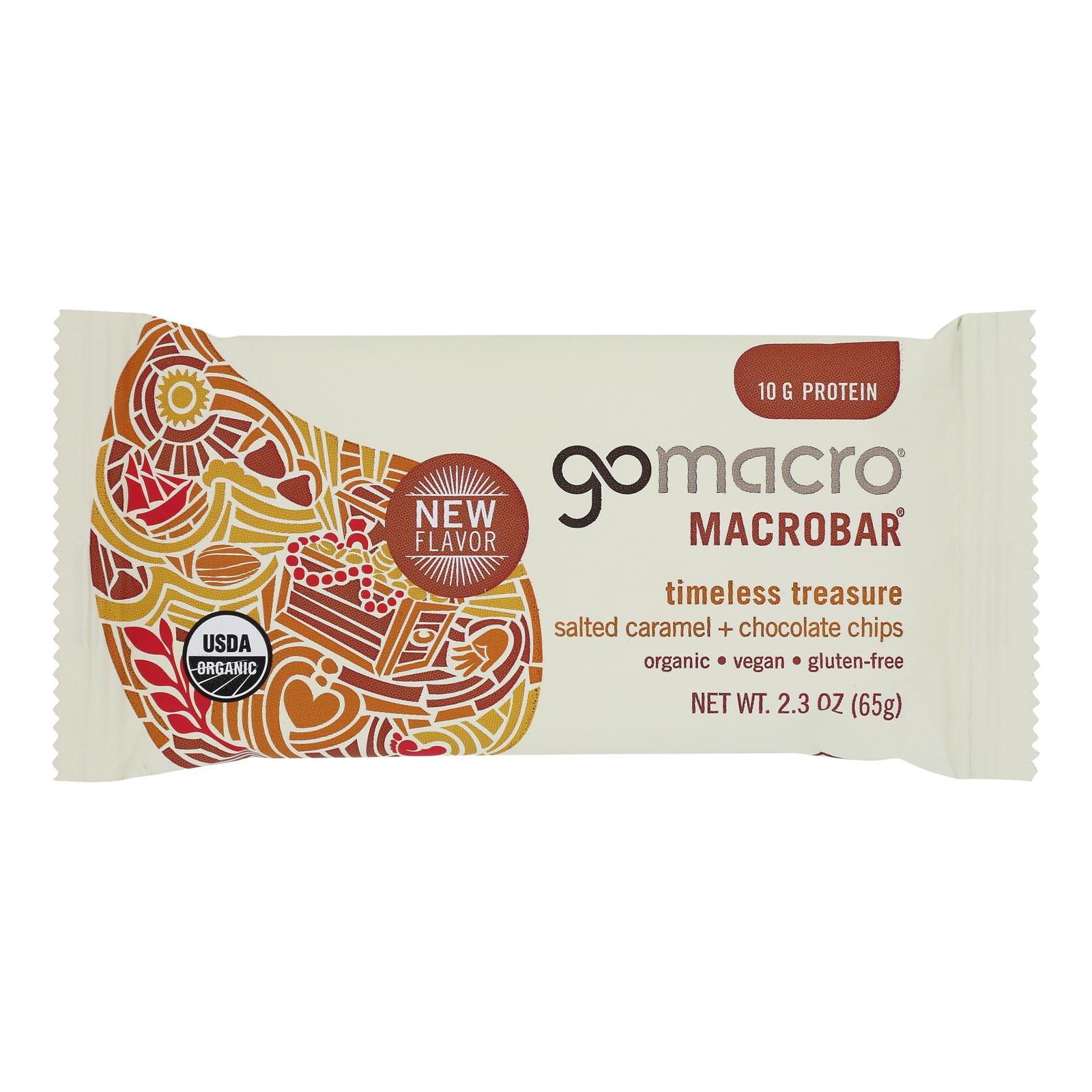 Gomacro - Bar Saltd Caramel Cchip - Case Of 12-2.3 Oz - Home & Garden