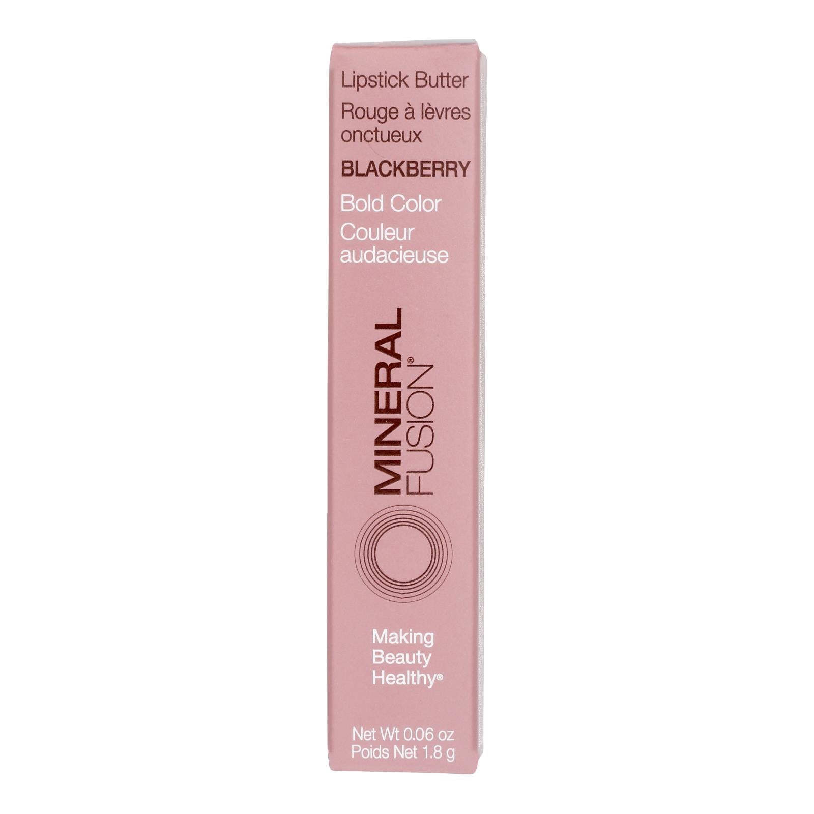 Mineral Fusion - Lipstick Butter Blackberry - 1 Each-.06 Oz - Home & Garden