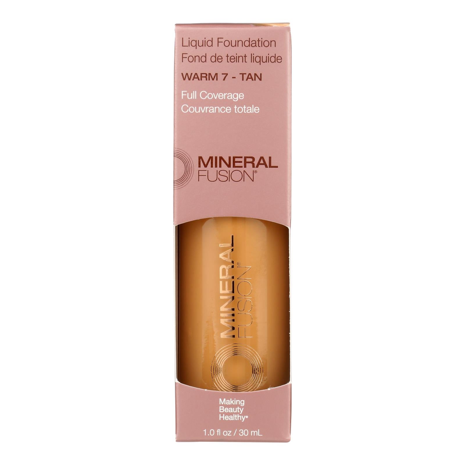 Mineral Fusion - Mkup Liquid Foundation Warm7 - 1 Each-1 Fz - GreatEagleInc
