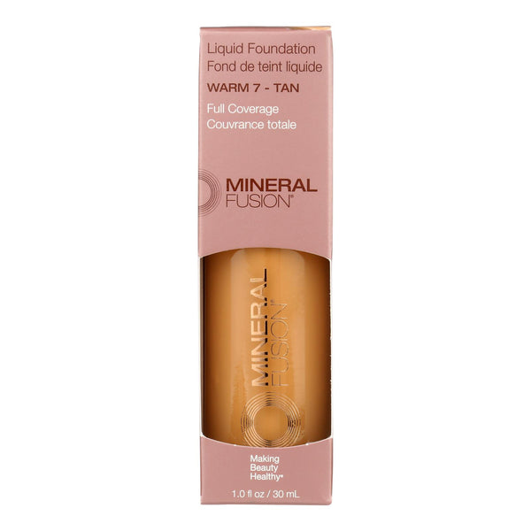 Mineral Fusion - Mkup Liquid Foundation Warm7 - 1 Each-1 Fz - GreatEagleInc