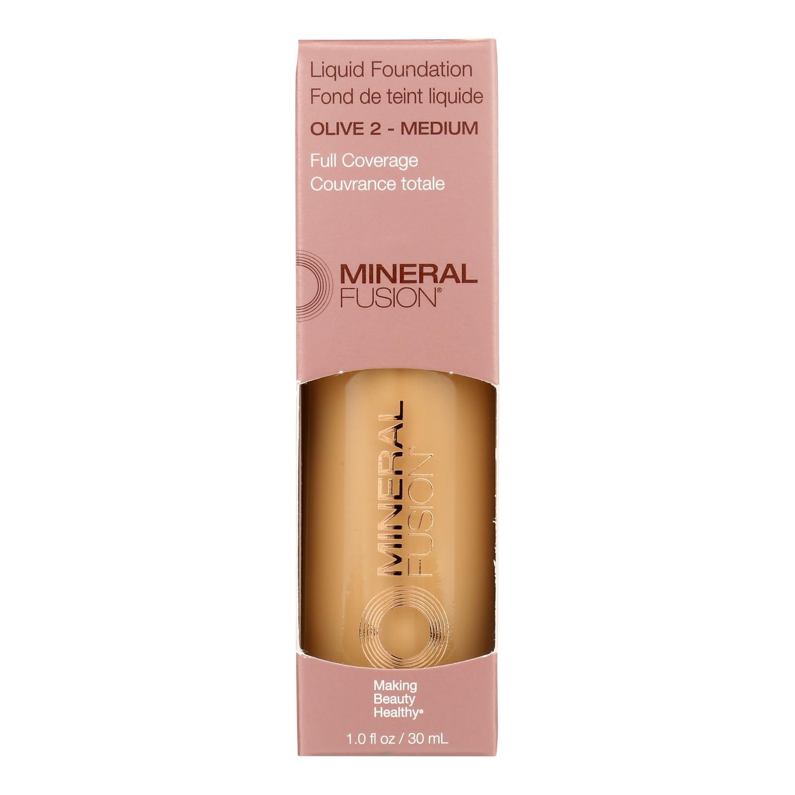 Mineral Fusion - Mkup Liquid Foundtn Olive 2 - 1 Each-1 Fz - GreatEagleInc