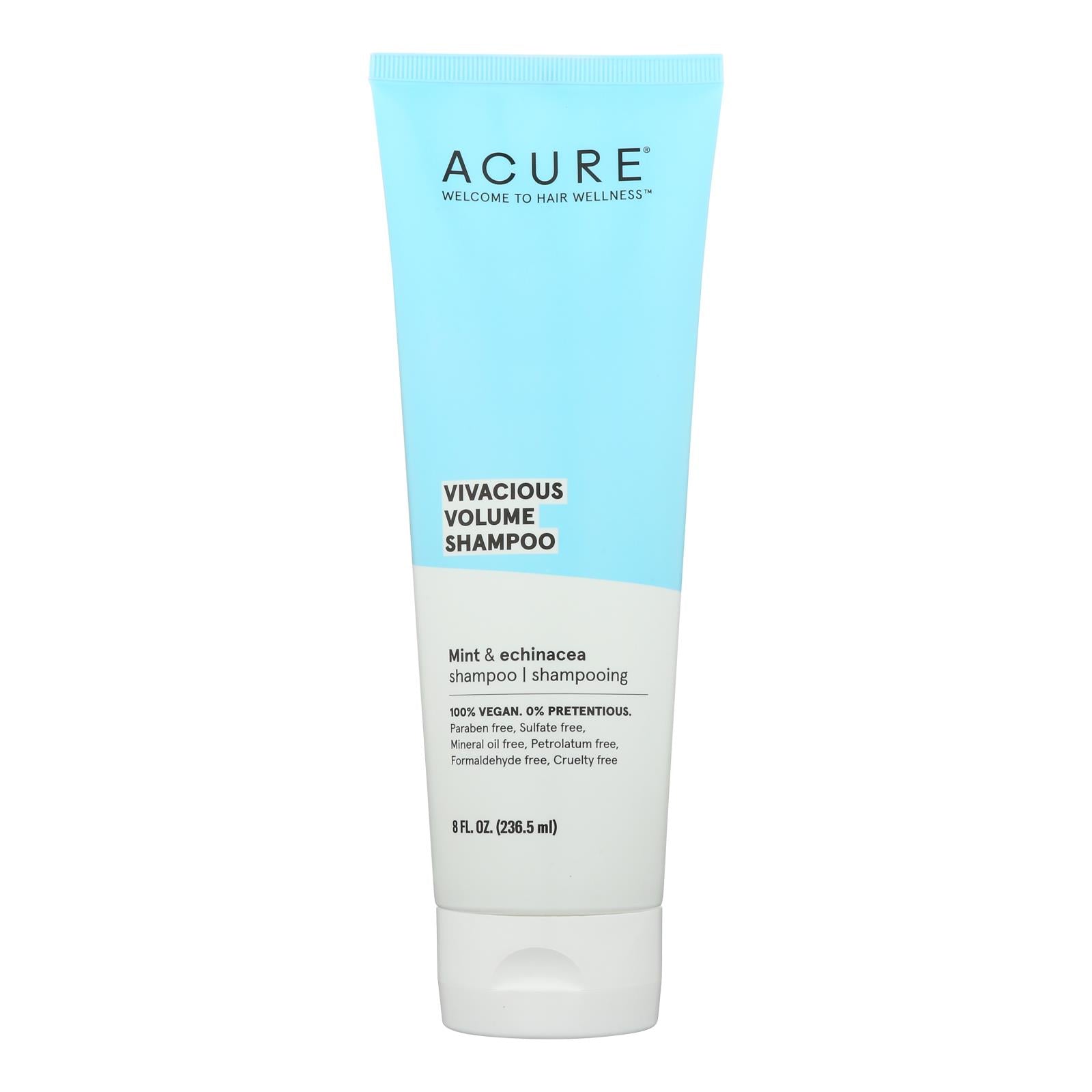 Acure - Shampoo Pprmnt Volume - 1 Each-8 Fz - GreatEagleInc