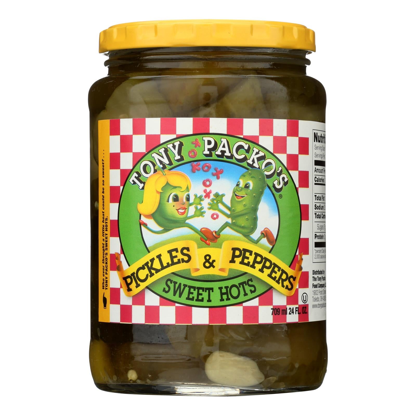 Tony Packo's, Pickles & Peppers, Sweet Hots - Case Of 12 - 24 Oz - GreatEagleInc