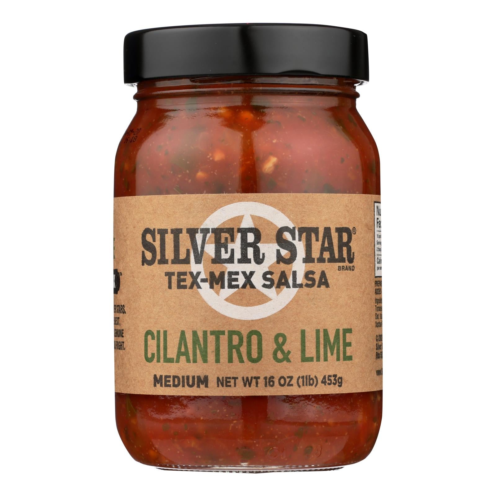 Silver Star - Salsa Cilantro & Lime Medium - Case Of 6 - 16 Oz - GreatEagleInc