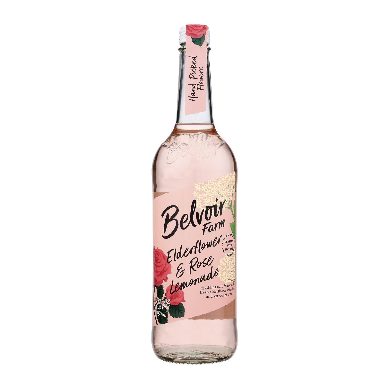 Belvoir - Organic Lemonade - Elderflower And Rose - Case Of 6 - 25.4 Fl Oz. - GreatEagleInc