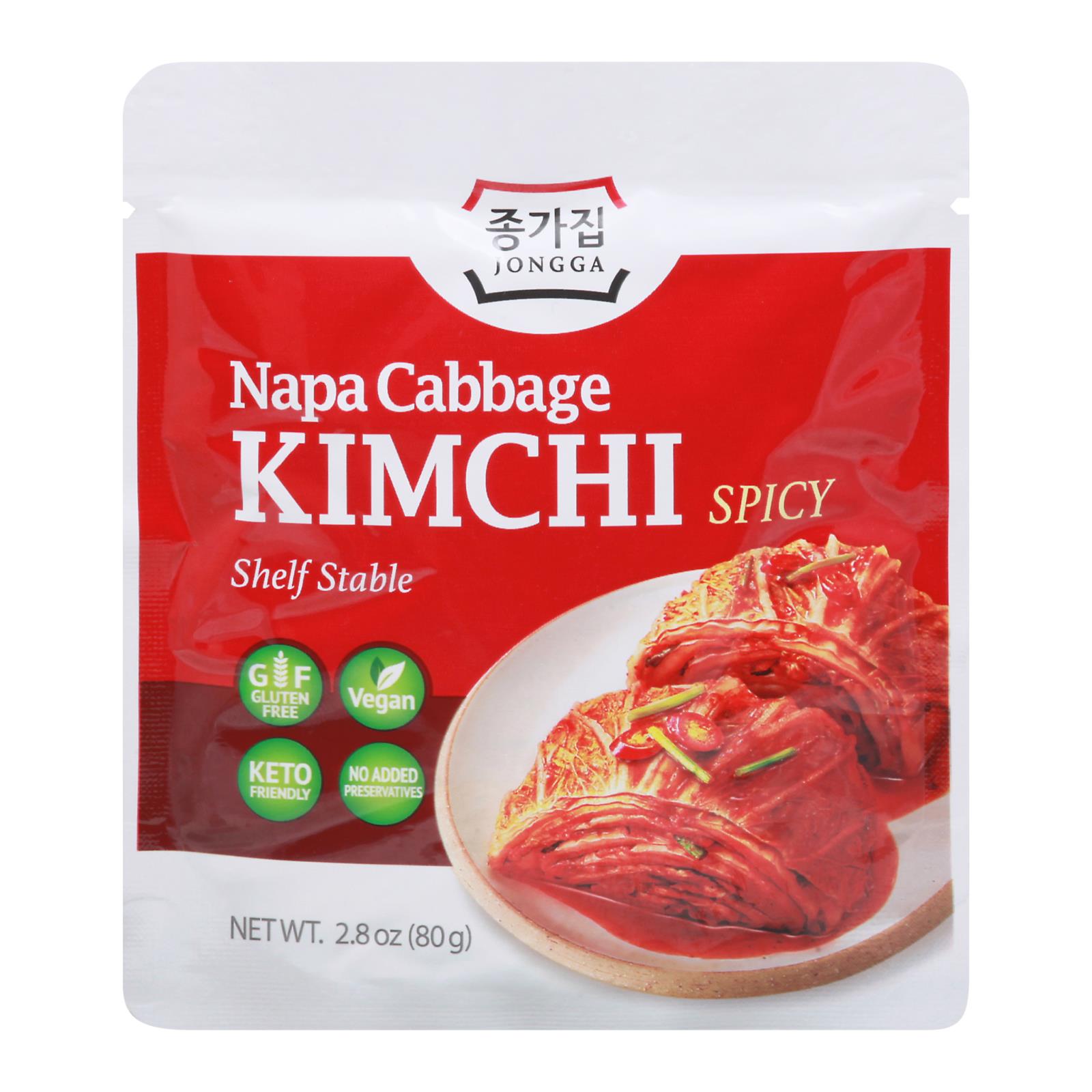 Jongga - Kimchi Napa Cabbage Spicy - Case Of 8-2.8 Oz - GreatEagleInc