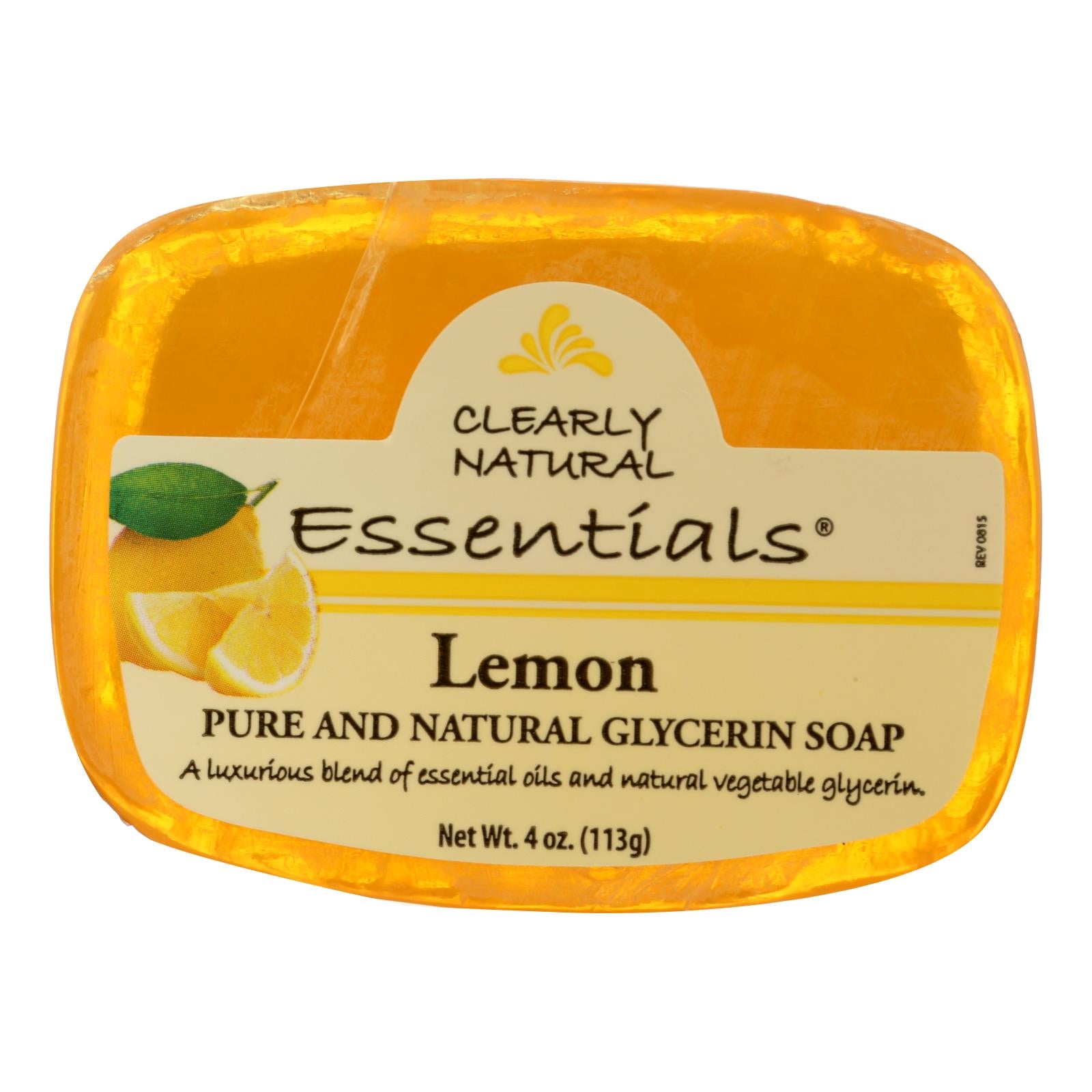 Clearly Natural Glycerine Bar Soap Lemon - 4 Oz - GreatEagleInc