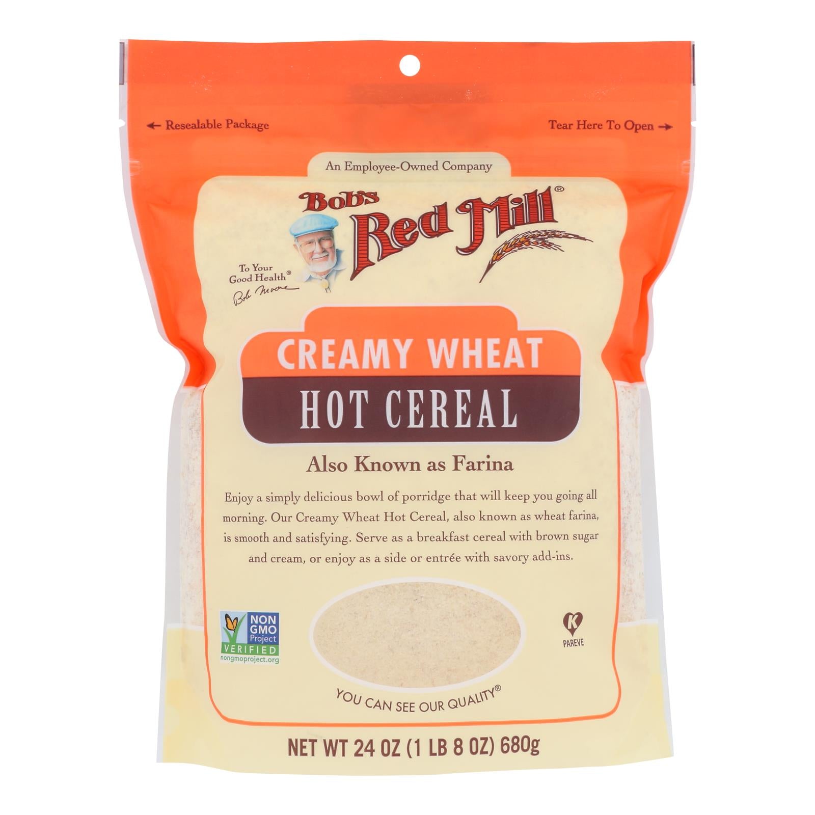 Bob's Red Mill - Cereal Creamy Wheat Farin - Case Of 4-24 Oz - GreatEagleInc