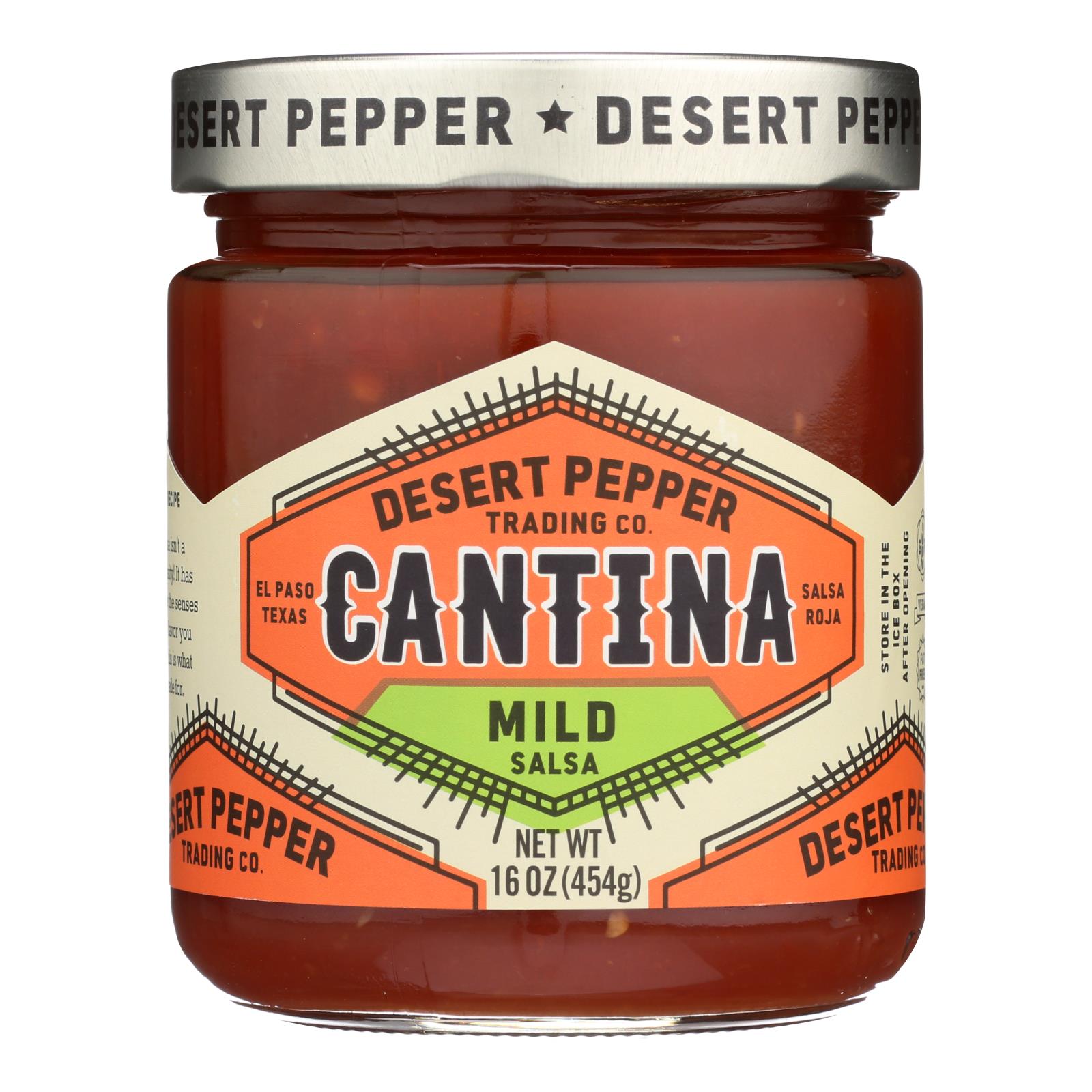 Desert Pepper Trading - Cantina Salsa - Mild - Case Of 6 - 16 Oz - Eco-Friendly Home & Grocery