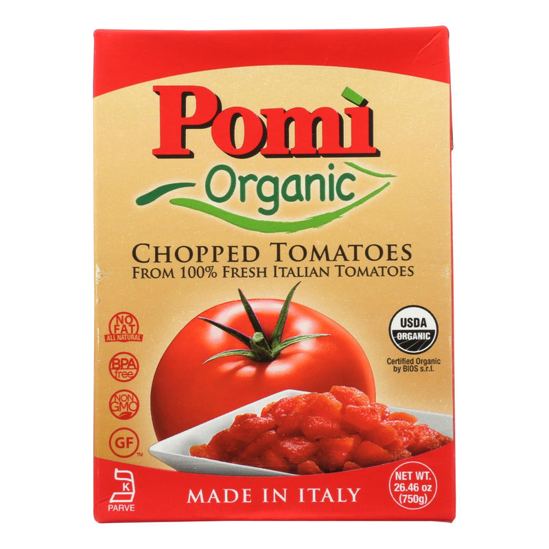 Pomi Organic Chopped Tomatoes  - Case Of 12 - 26.46 Oz