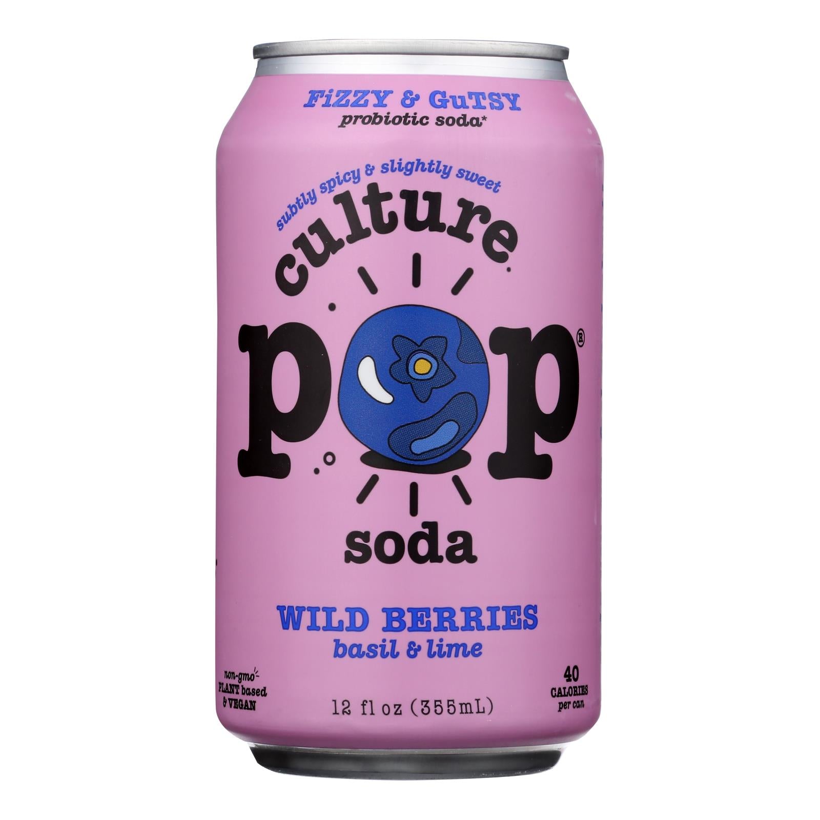 Culture Pop Soda - Soda Wild Berries - Case Of 6-4/12 Fz - GreatEagleInc