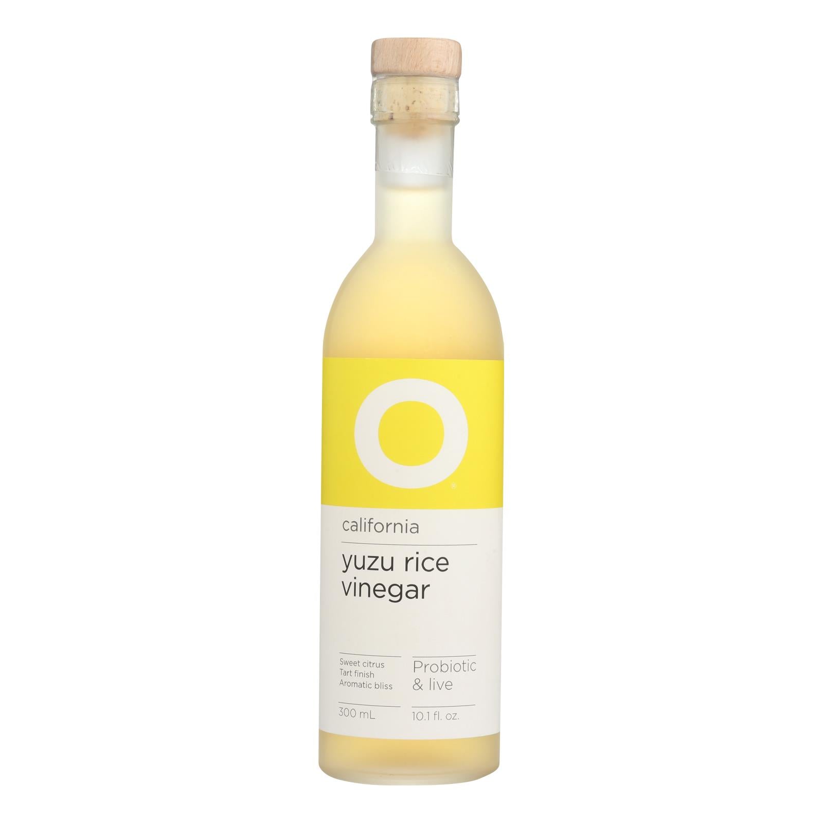 O® California Yuzu Rice Vinegar - Case Of 6 - 10.1 Fz - GreatEagleInc