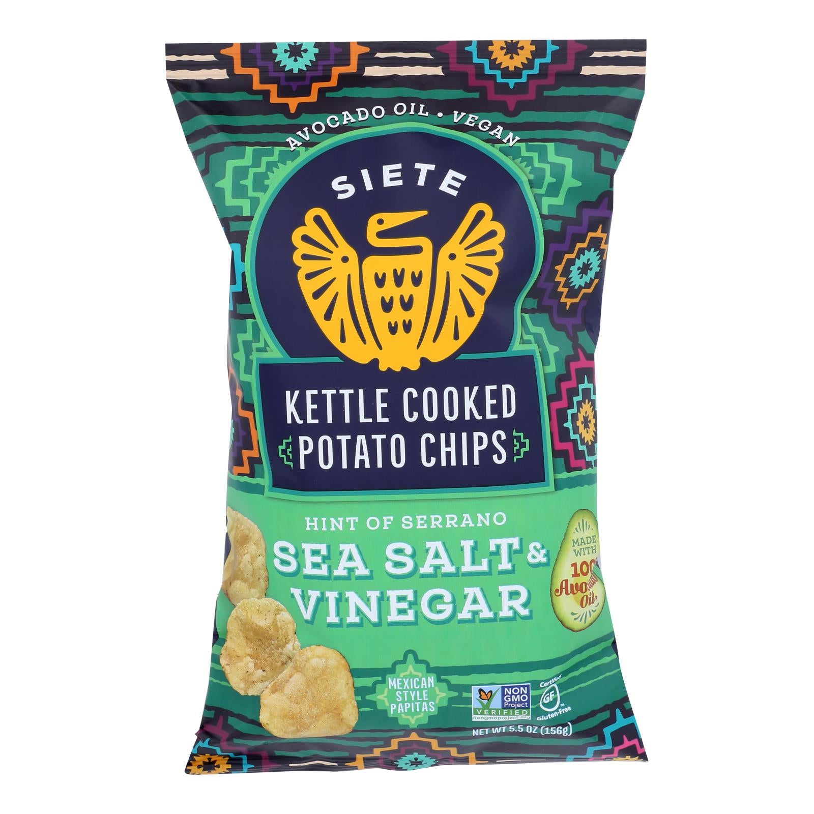 Siete - Ktl/chp Srano Sea Salt Vinegar - Case Of 6-5.5 Oz - Home & Garden