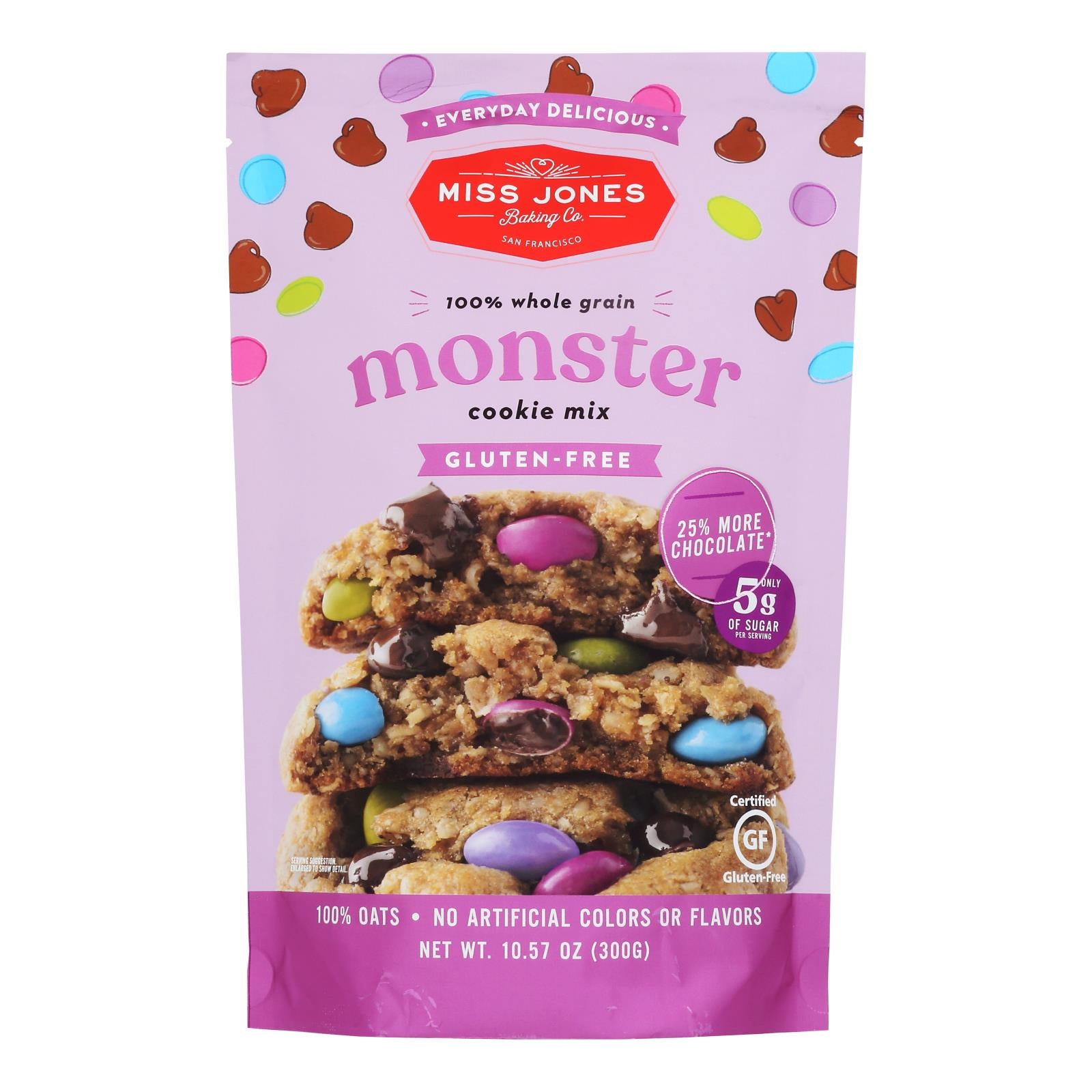 Miss Jones Baking Co - Evrydy Dlcs Monster Cookie - Case Of 6-10.57 Oz - GreatEagleInc
