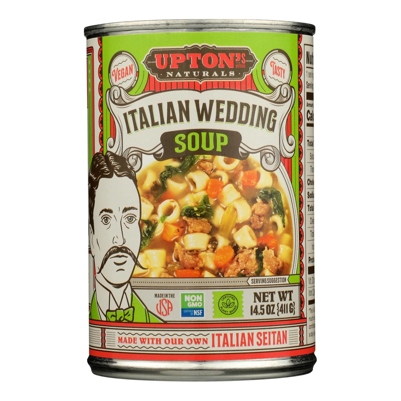 Upton's Naturals - Soup Vegn Itln Wedding - Case Of 8-14.5 Oz - GreatEagleInc