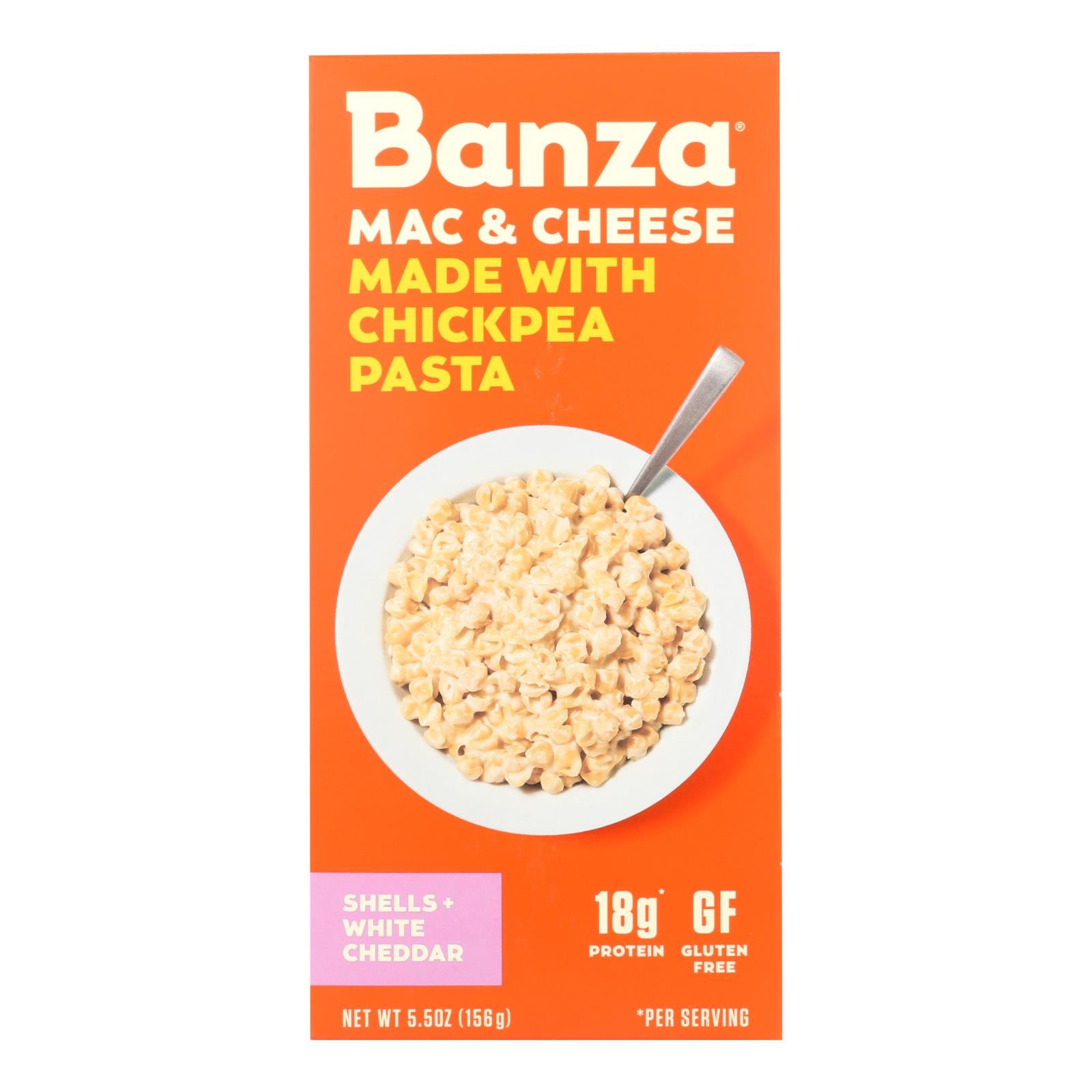 Banza - Chckpea Psta Wht Ched Shl - Case Of 6-5.5 Oz - GreatEagleInc
