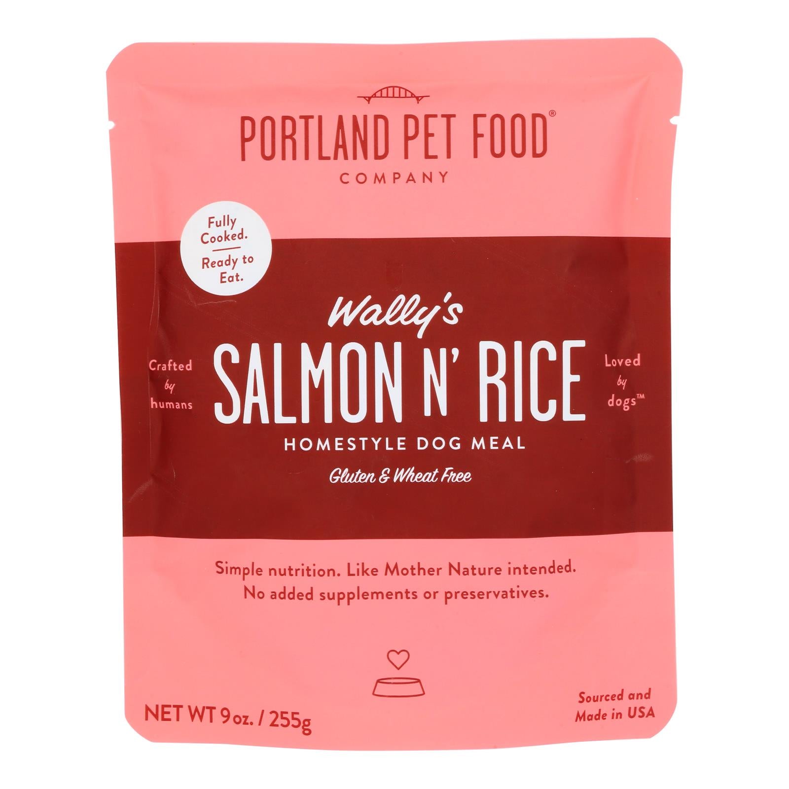 Portland Pet Food Company - Wallys Dg Meal Salmn/rice - Case Of 8-9 Oz - GreatEagleInc