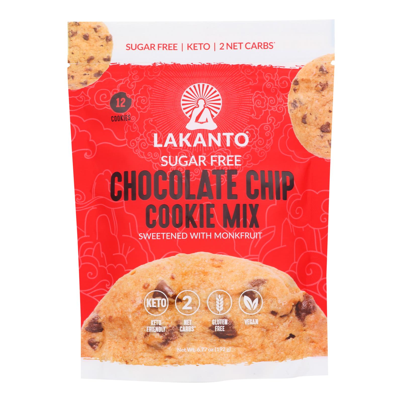 Lakanto - Mix Cookie Chocolate Chip Sugar Free - Case Of 8-6.77 Oz - GreatEagleInc