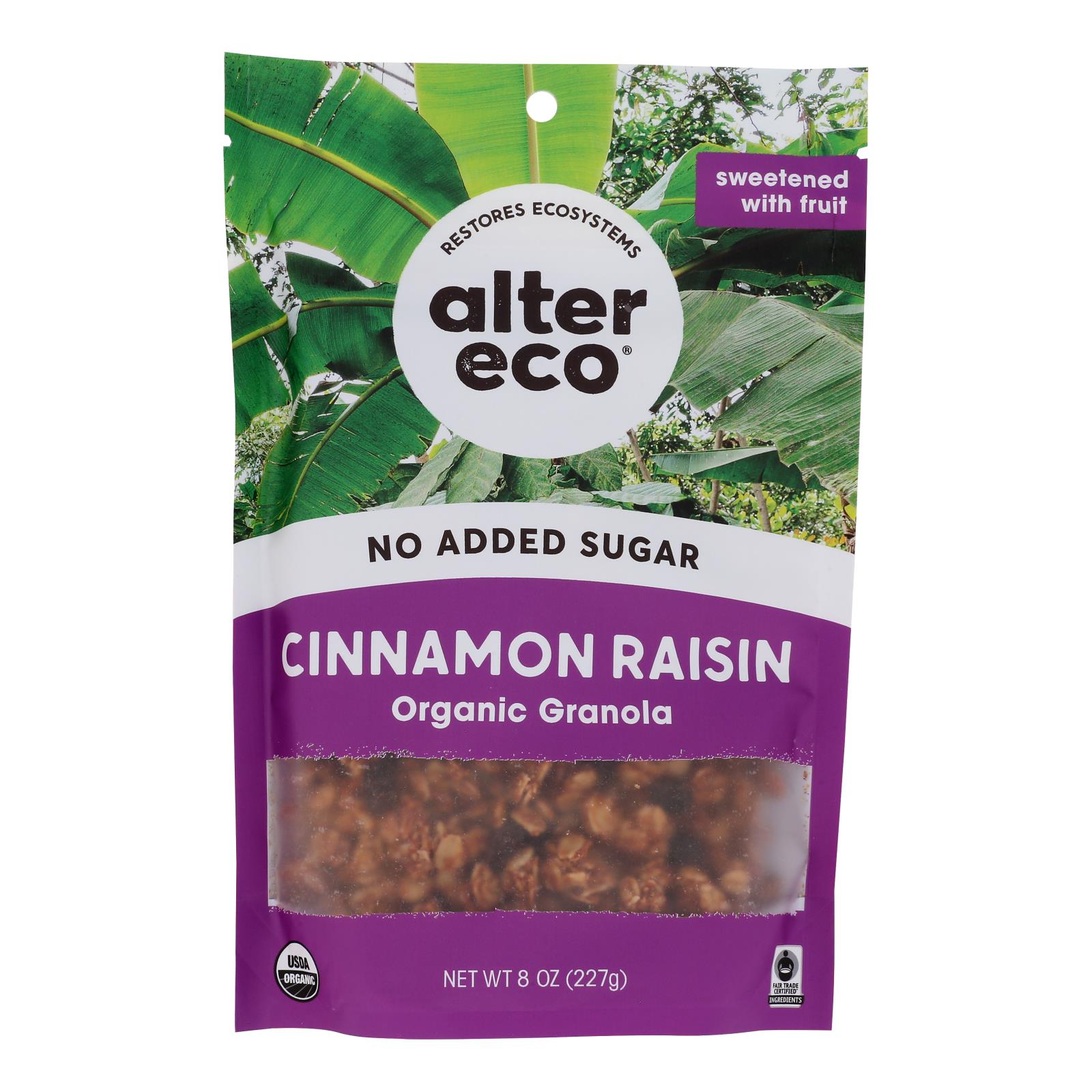 Alter Eco - Granola Cinnamon Raisin - Case Of 6-8 Oz - GreatEagleInc