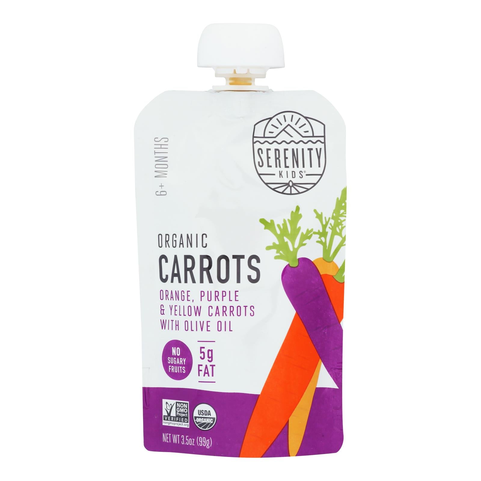 Serenity Kids - Pouch Carrot Medley - Case Of 6-3.5 Oz - GreatEagleInc